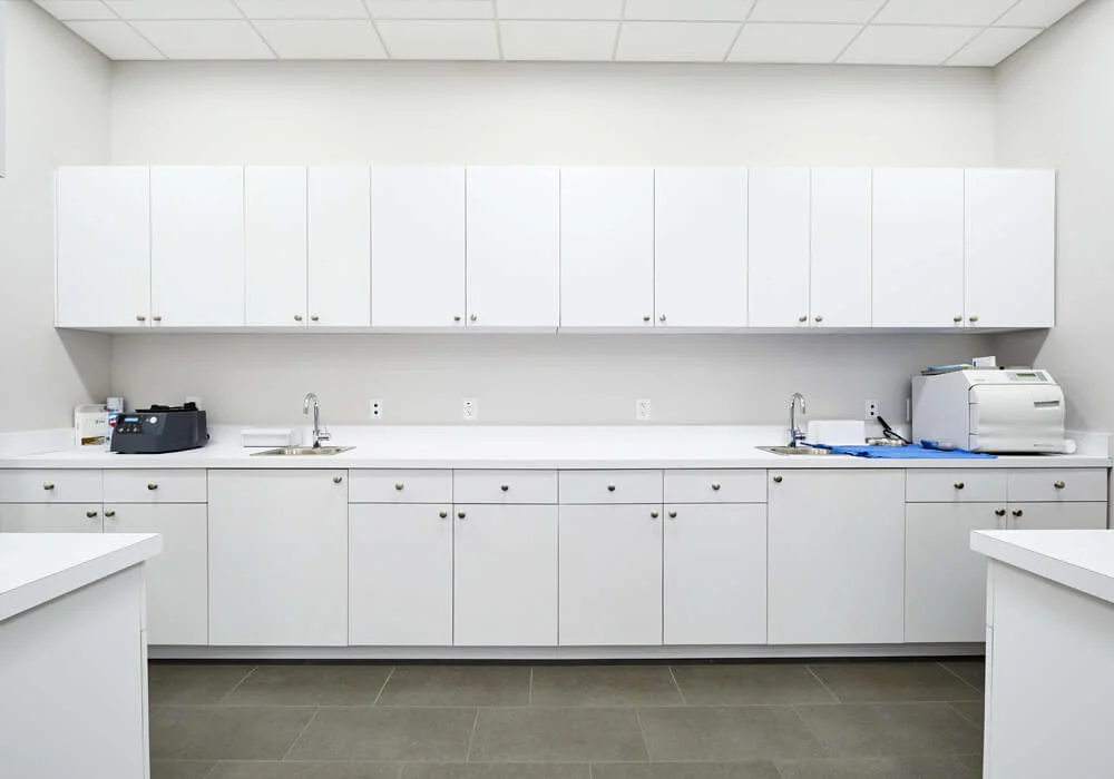 Handmade and Installed Cabinetry for Medical Office